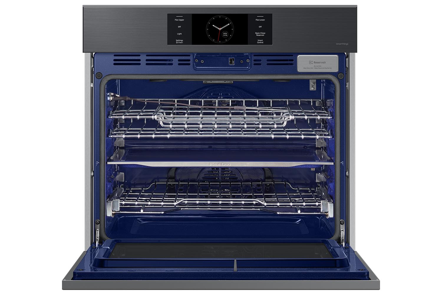 Samsung BESPOKE 5.1 cu. ft. Black Stainless Steel Smart Wall Oven - NV51CG700SMTAA | Built-in Convection Oven with WiFi Connectivity | Perfect for Modern Kitchens, Baking & Family Cooking
