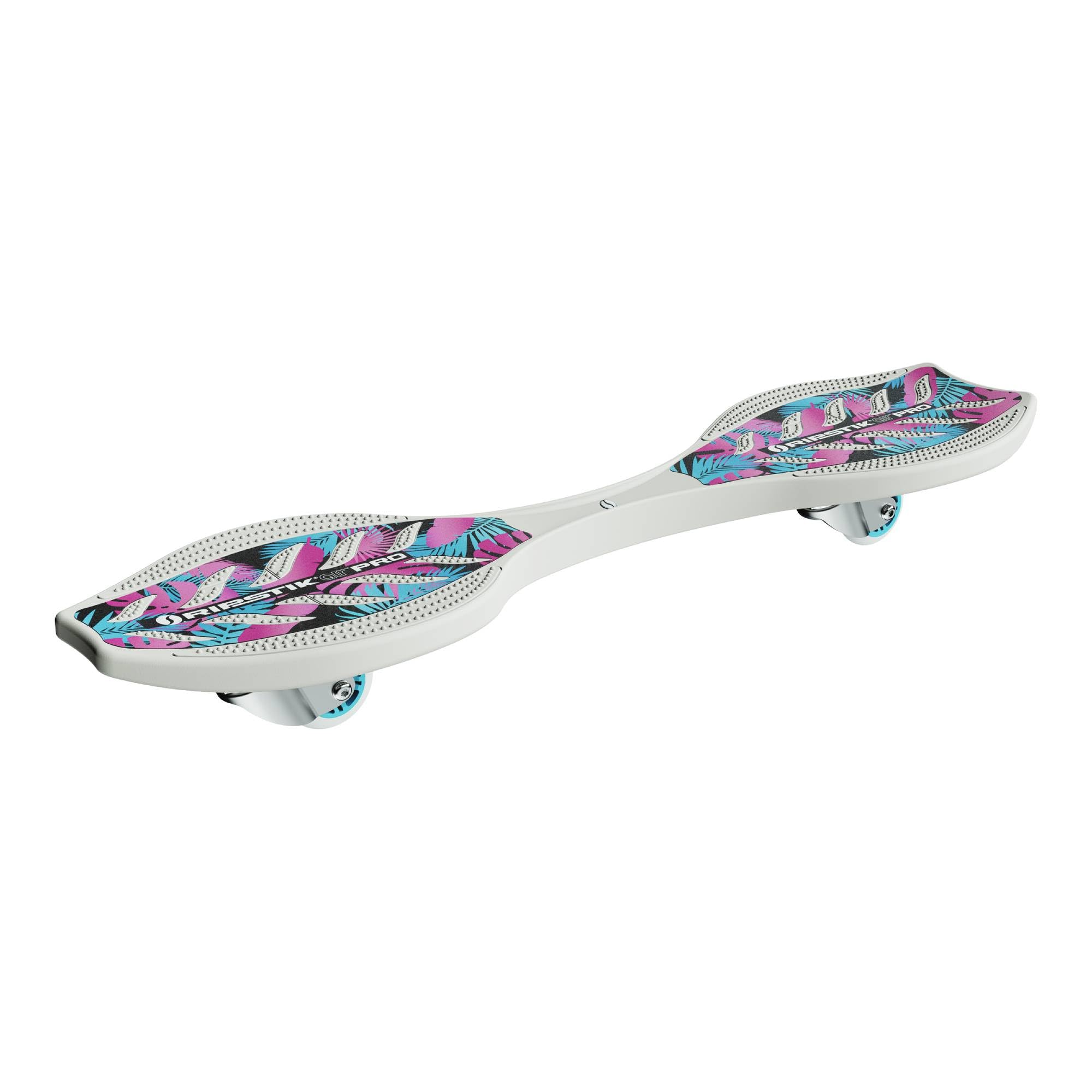 Razor RipStik Ripster Air Pro Waveboard - Lightweight Caster Board for Kids & Teens Ages 8+, Supports Up to 220Lbs (100KG), White Special Edition - Perfect for Skate Parks, Sidewalks & Backyard Riding