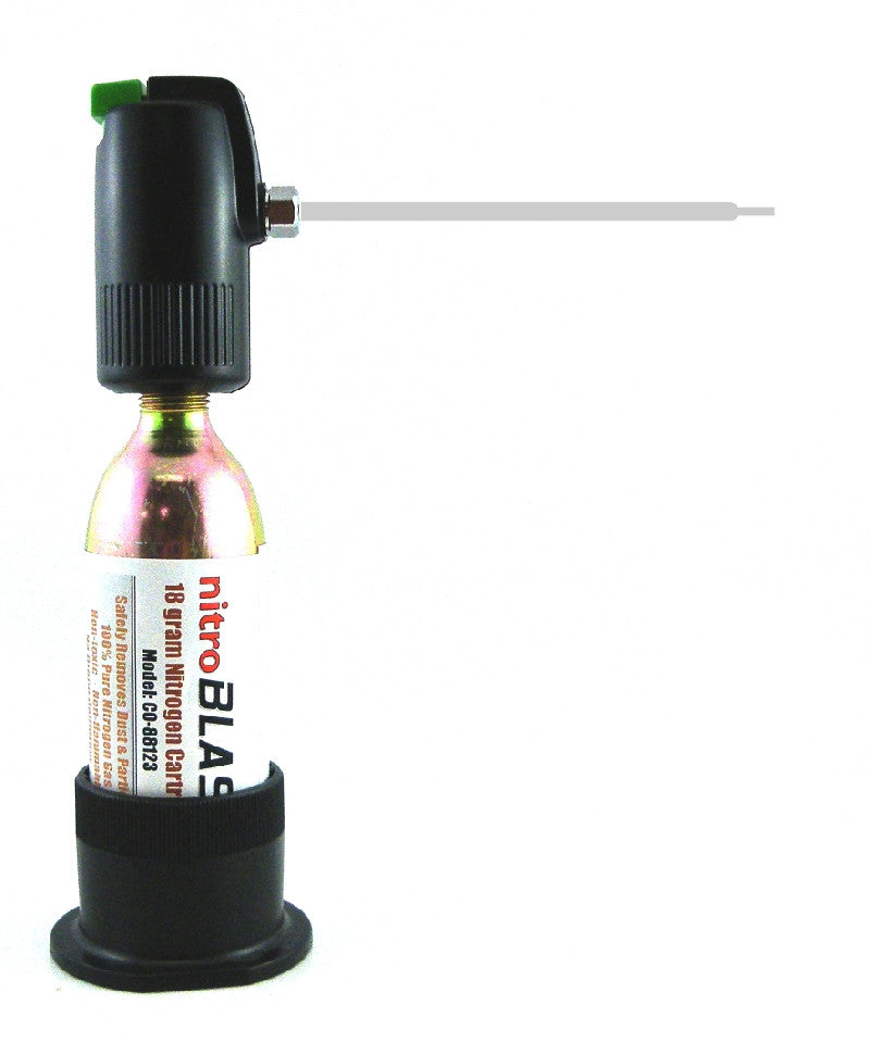 NITRO PRO Lab Grade Nitrogen Gas Duster with 2x18g Cartridges - Safe Electronics Cleaning for Computers, Keyboards & Camera Lenses