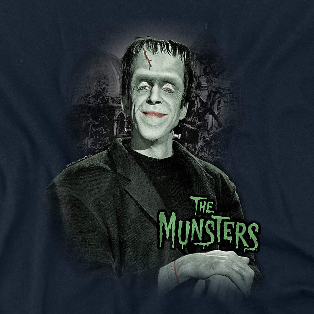 The Munsters Man of The House Women's T-Shirt | Vintage TV Show Graphic Tee | Comfortable Cotton Casual Top for Fans, Halloween Costumes & Retro Fashion