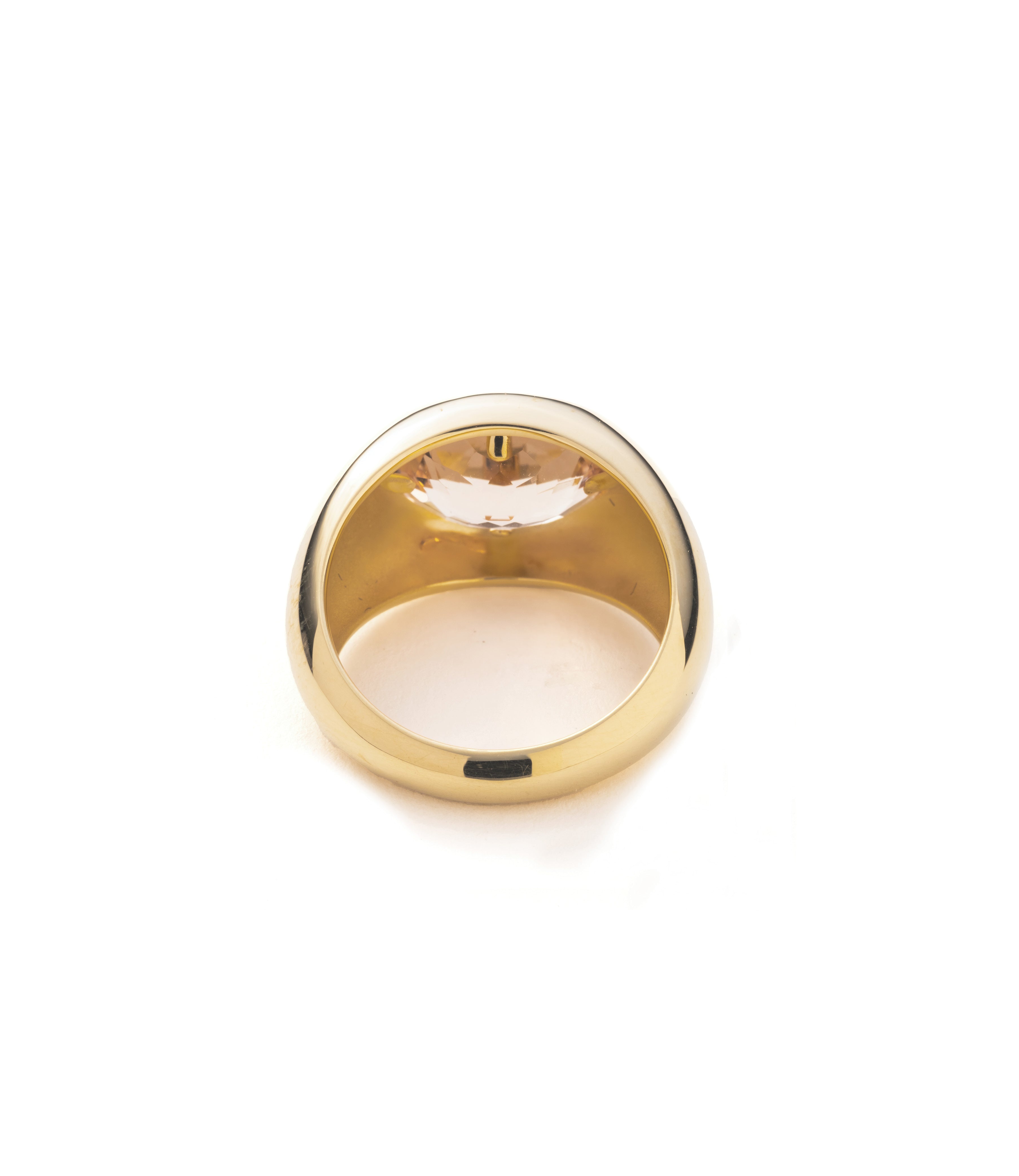 6.44 Ct Unique Morganite Gemstone Ring in 14K Yellow Gold – Elegant Engagement, Wedding, or Anniversary Jewelry Gift for Her