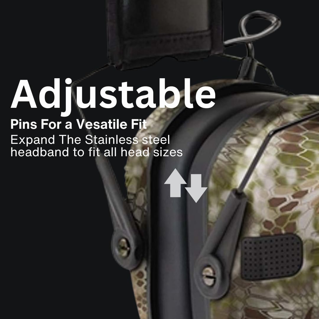 Walker's Razor Slim Electronic Shooting Earmuffs 2-Pack - Noise Canceling Hearing Protection with Walkie Talkie & OTG Glasses - Perfect for Hunting, Shooting Range, and Outdoor Activities