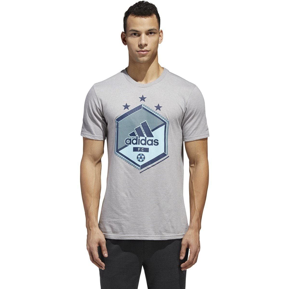 Adidas Men's Soccer Shield T-Shirt - Breathable Performance Tee for Training & Casual Wear | Soccer Practice, Gym Workouts & Everyday Comfort