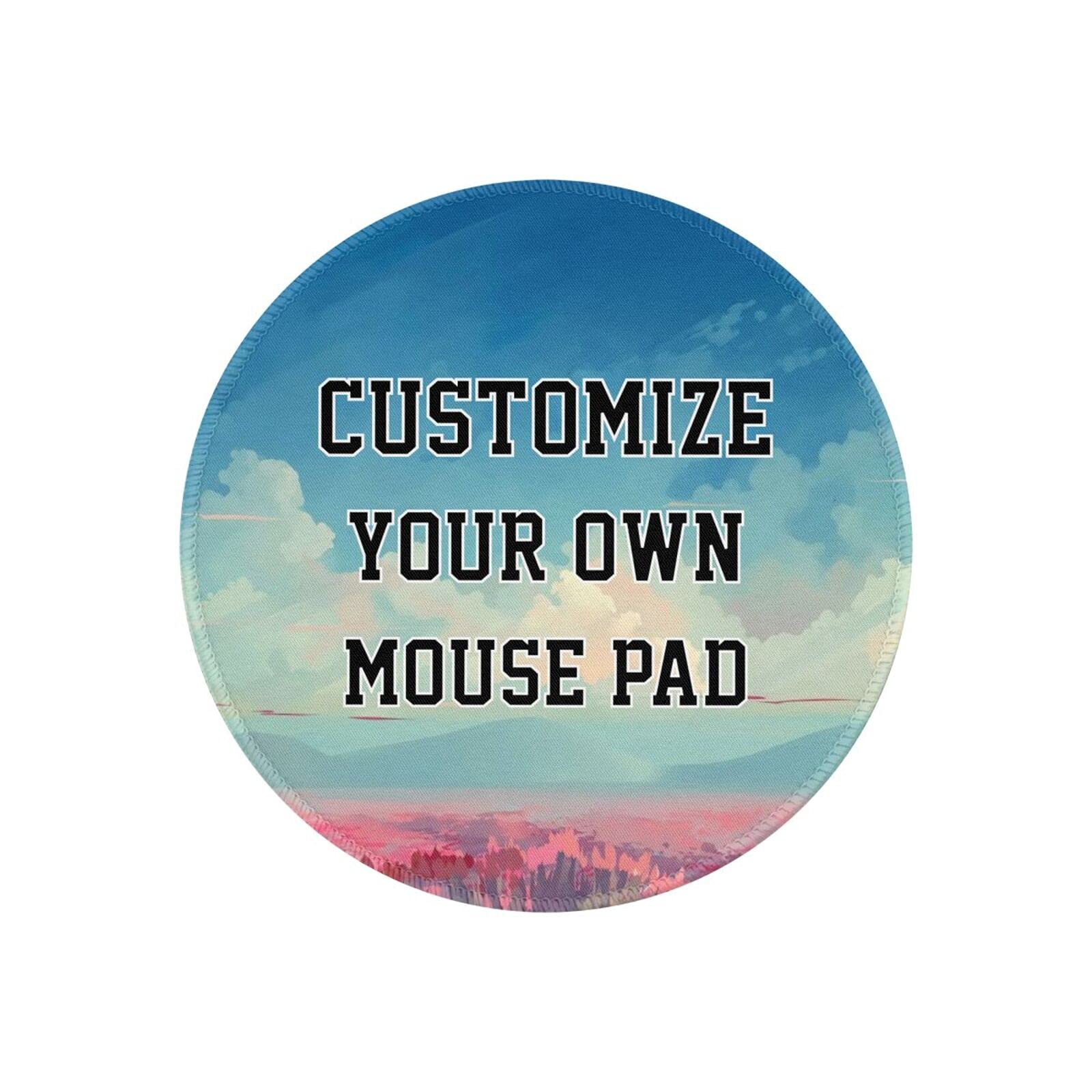 Personalized Custom Mouse Pad with Photo, Text, or Logo - 7.9 Inch (20cm) Round Non-Slip Rubber Gaming Desk Mat - Perfect for Office, Gaming Setup & Home Workspace