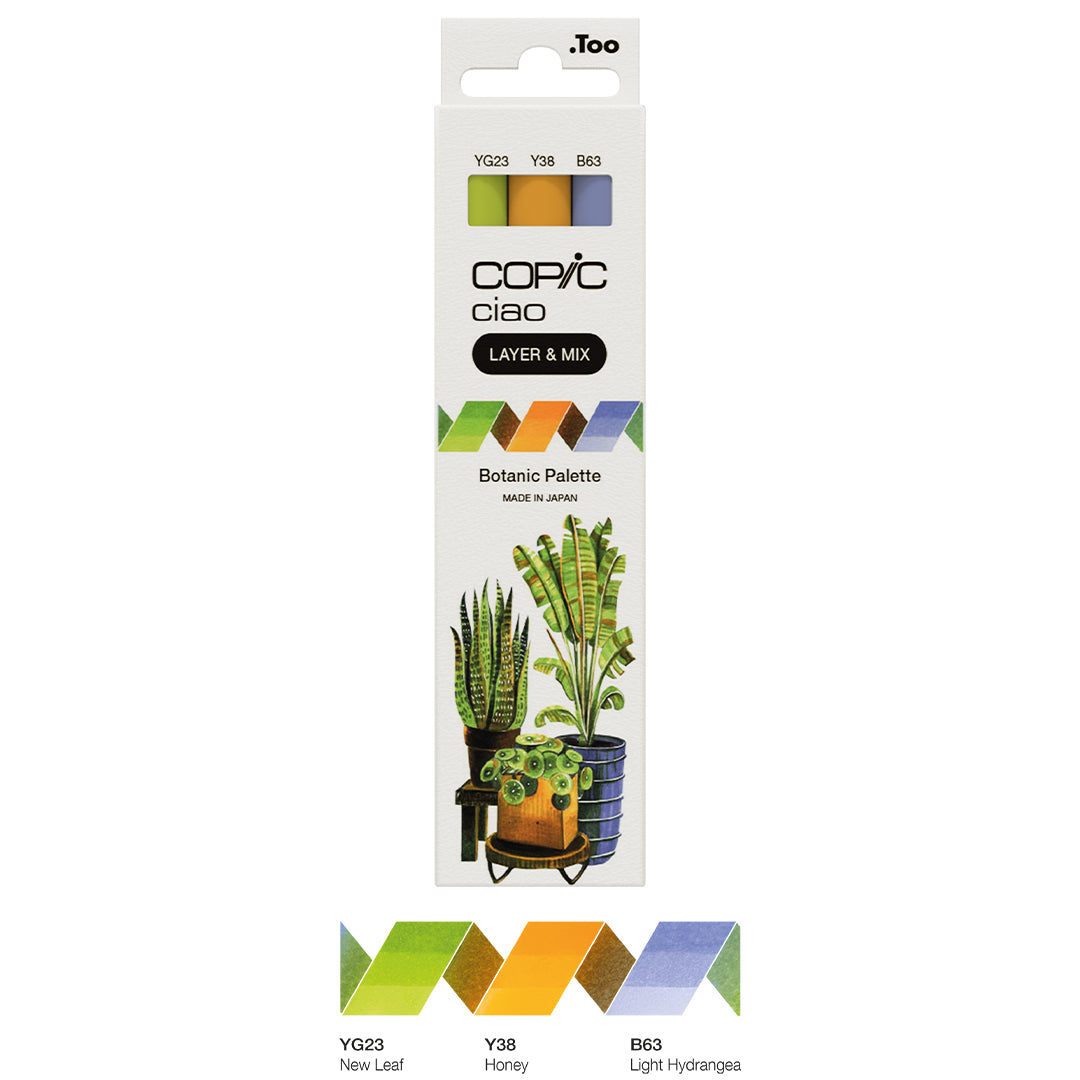 Copic Ciao Marker Set of 3 - Alcohol-Based Art Markers for Layering & Blending - Perfect for Illustration, Manga, and Professional Art Projects