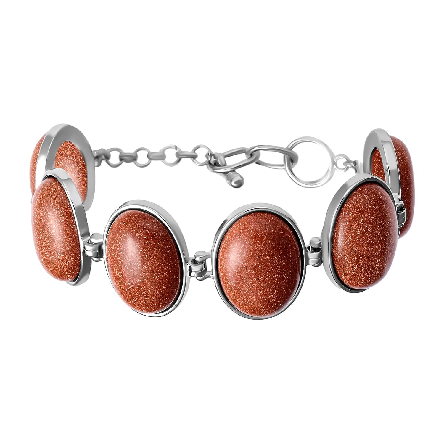 SHOP LC Genuine Gemstone Bracelet for Women - Elegant Adjustable Station Jewelry, Perfect Birthday Gift for Her - Ideal for Parties, Weddings & Everyday Wear