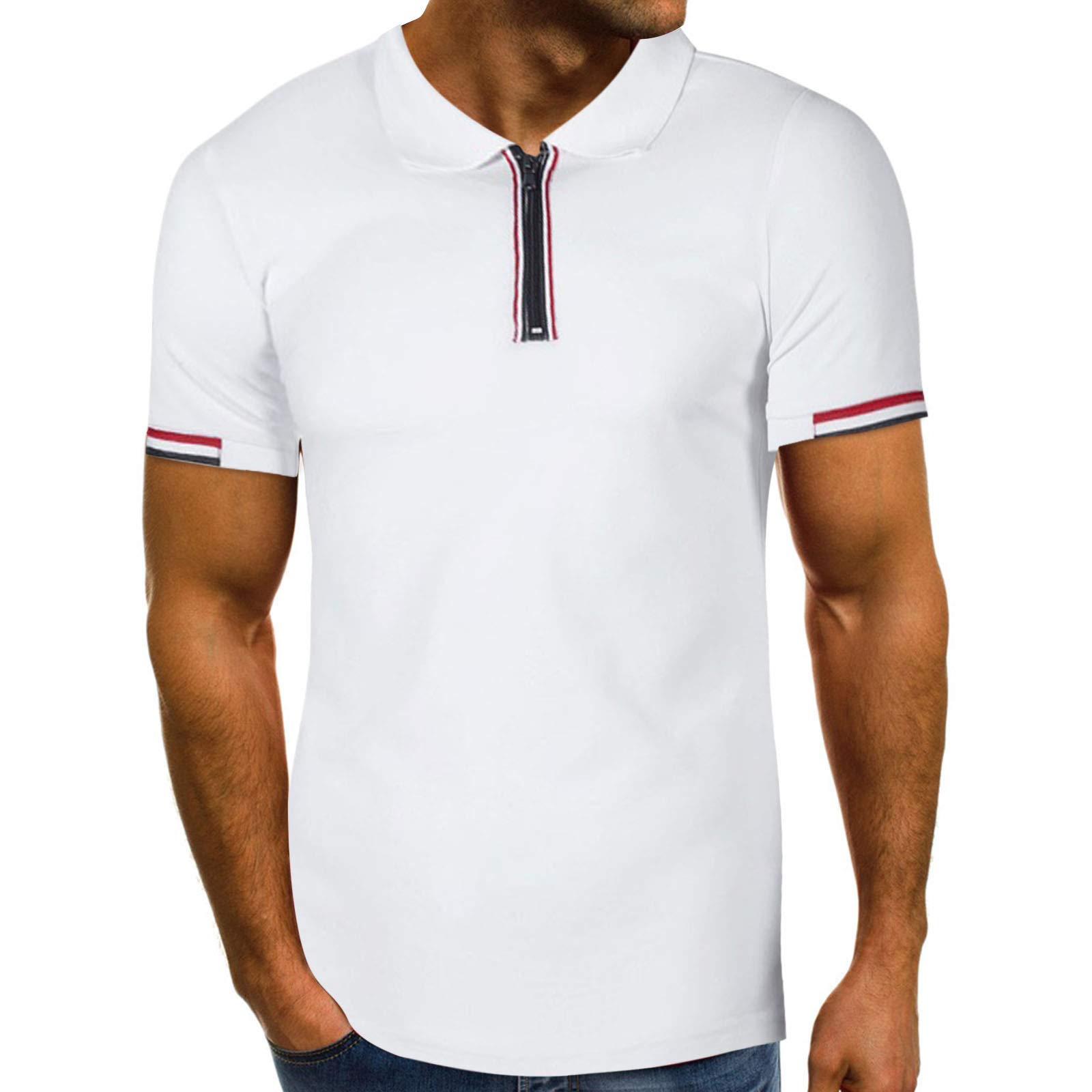 Slim Fit Short Sleeve Casual Summer Blouse for Men - Western Style Personality T-Shirt | Perfect for Outdoor Activities, Parties & Daily Wear