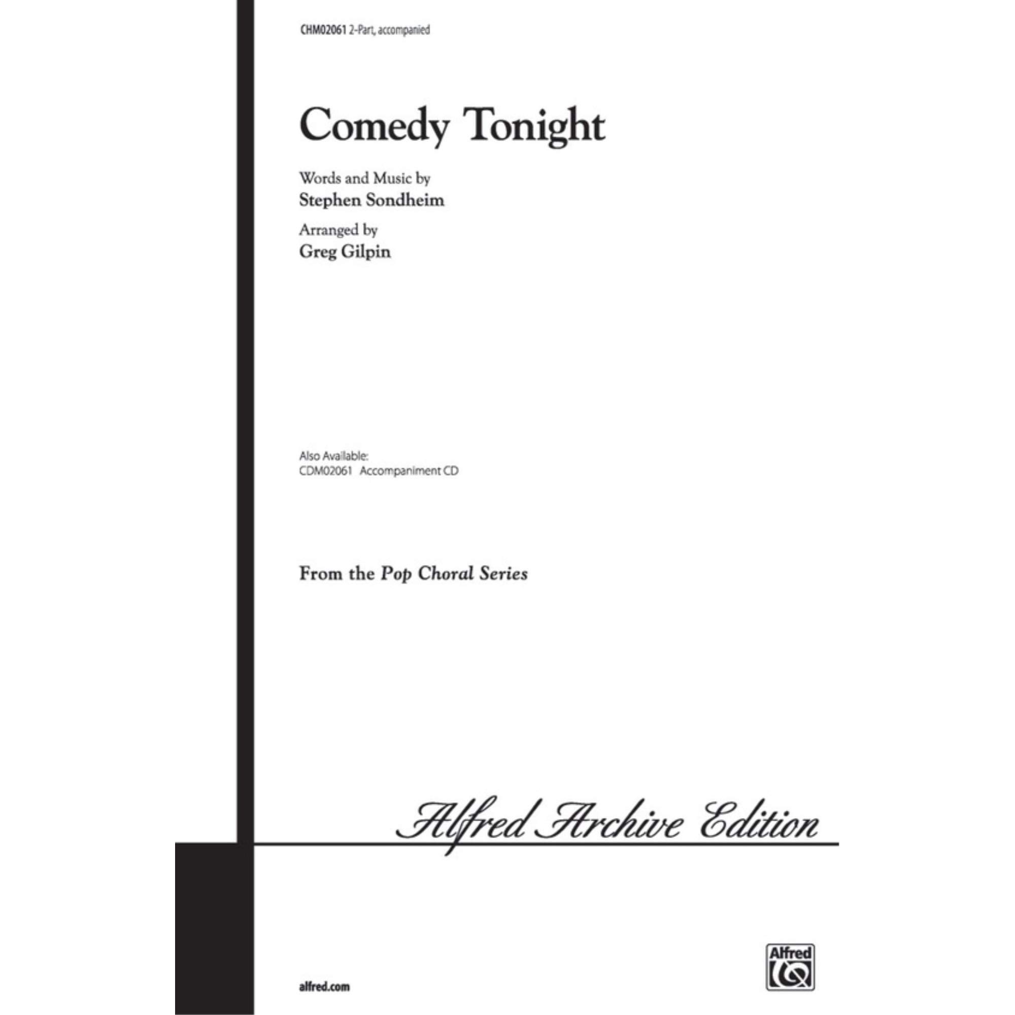 Sondheim: Comedy Tonight - Broadway Musical Soundtrack, Stephen Sondheim Songs Collection | Perfect for Theater Lovers, Broadway Fans & Musical Enthusiasts