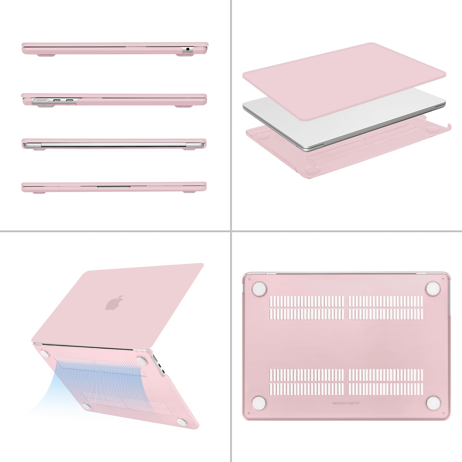 MOSISO MacBook Air 13 inch Case (2022-2025 Models) - Hard Plastic Shell with Keyboard Cover, Screen Protector & Storage Pouch for MacBook Air 13.6