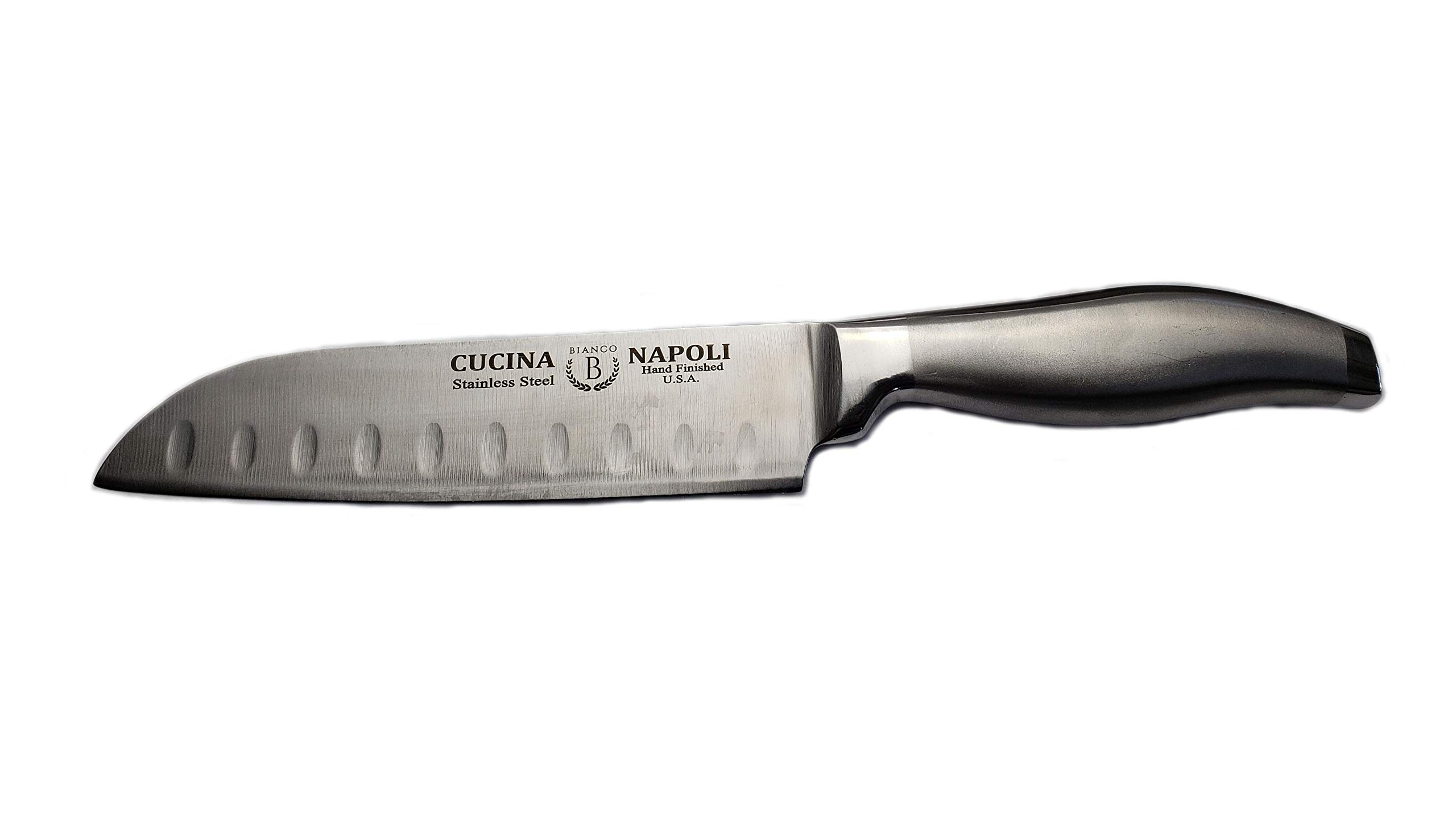 Premium Cucina Napoli Drop Point Kitchen Knife - High Carbon Stainless Steel Chef Knife for Professional Cooking, Meat Cutting, and Vegetable Chopping - Perfect for Home Chefs and Culinary Enthusiasts