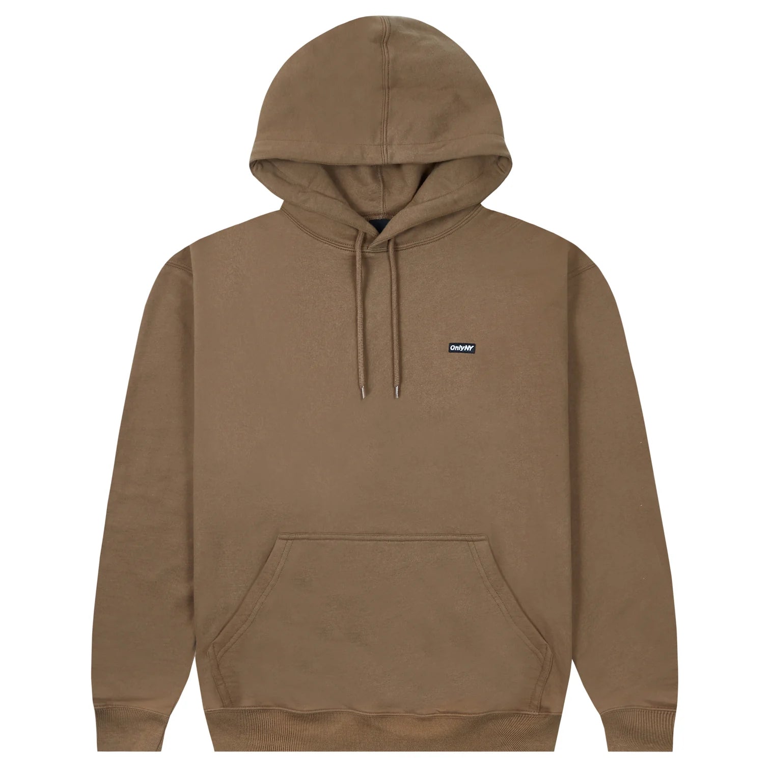 Only NY Block Logo Hoodie - Premium Cotton Pullover for Men & Women | Streetwear Fashion, Casual Wear & Loungewear | Brown