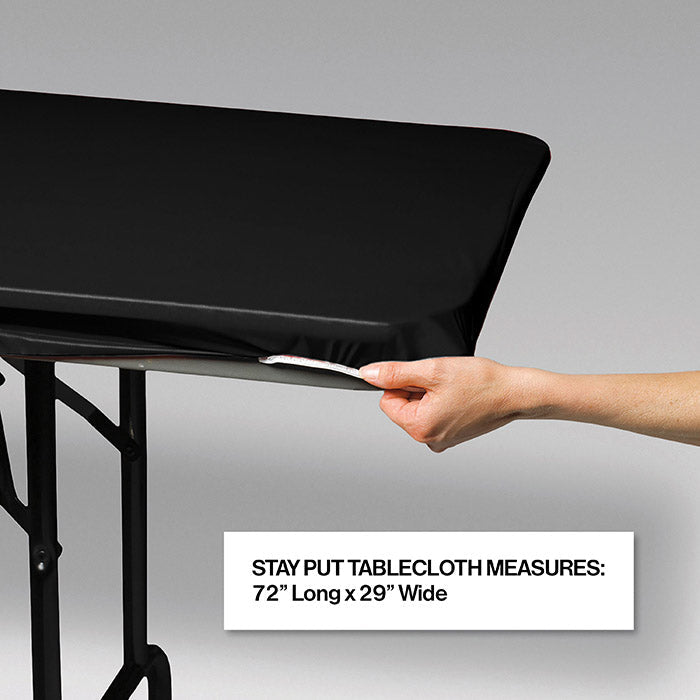 12-Pack Heavy-Duty Black Table Covers 29