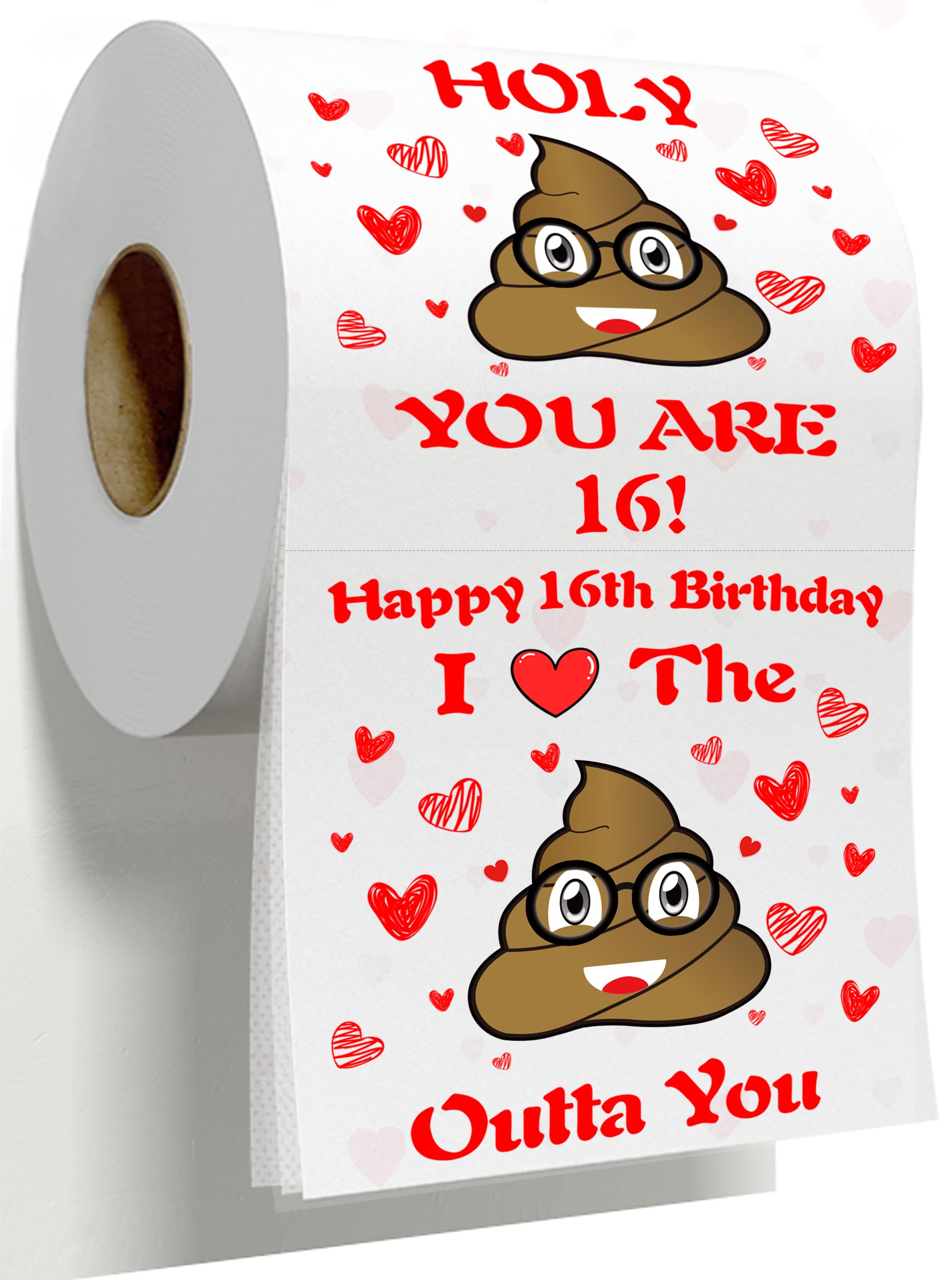 Sweet 16 Birthday Decorations - 16th Birthday Toilet Paper & Party Favors for Girls and Boys | Unique 16th Birthday Gifts & Decor | Perfect for Sweet 16 Parties, Teen Celebrations & Milestone Birthday Decorations
