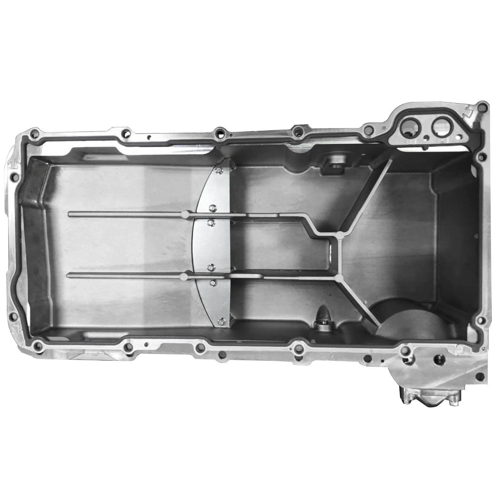 Premium Engine Oil Pan Sump with Drain Plug & Gasket - Compatible with 2005-2013 Chevrolet Corvette 6.0L 6.2L V8 - High Performance Replacement Part for Smooth Engine Operation & Easy Oil Changes