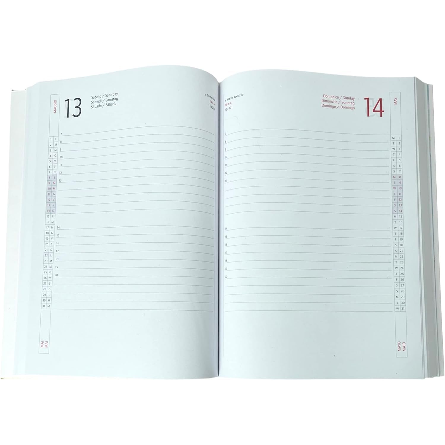 2025 Daily Planner A5 Notebook (15x21 cm) - Black Lined Pages for Work, School & Personal Organization | Perfect for Professionals & Students