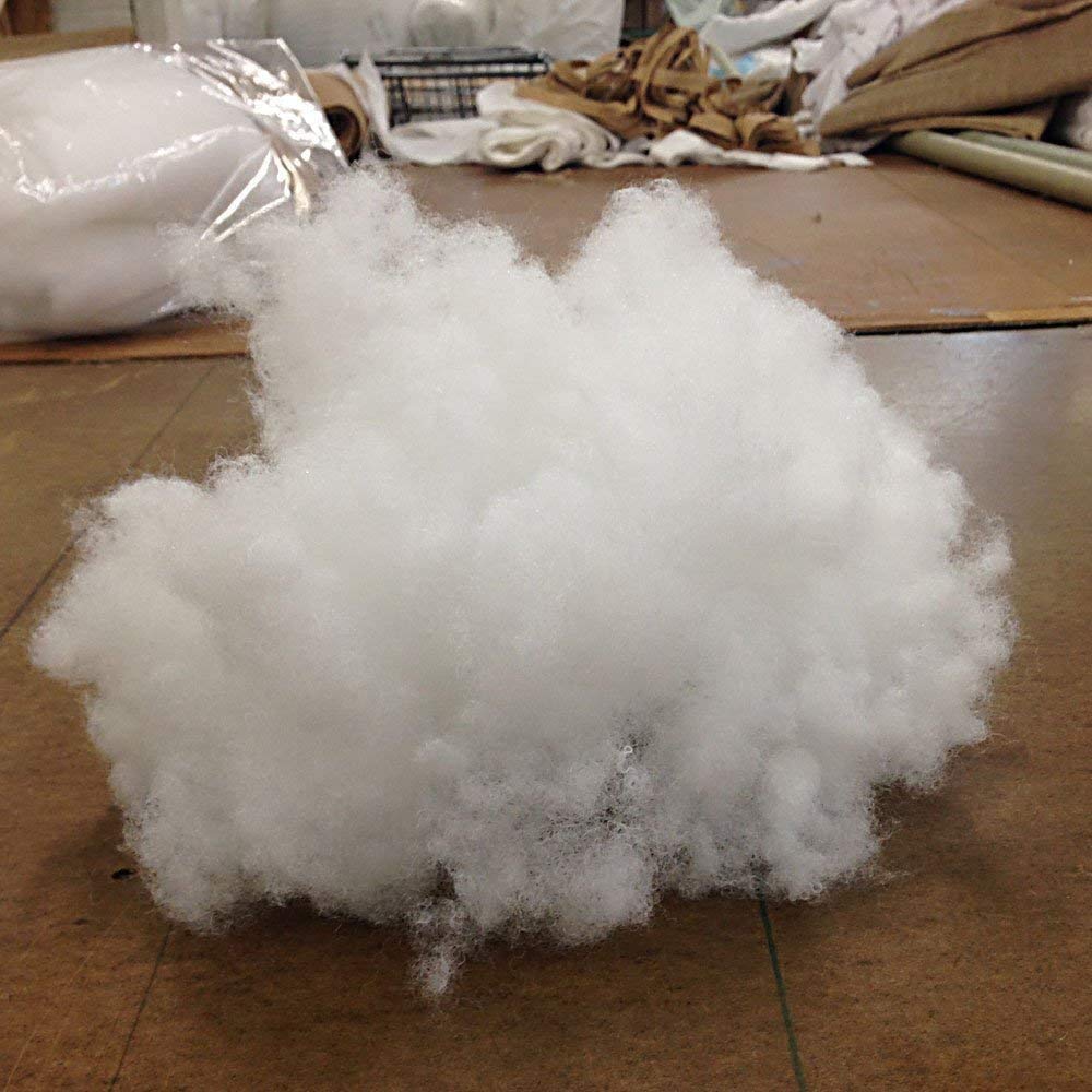 20 LB Bag of 100% High-Loft Polyester Fiber Fill - Premium Pillow Stuffing for DIY Cushions, Plush Toys & Home Decor Projects