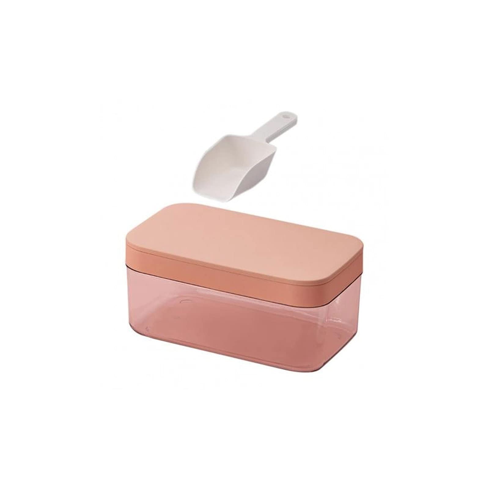 DIWANG Ice Cube Tray with Lid - BPA Free, Lightweight & Durable Ice Storage Container for Drinks, Cocktails & Beverages - Perfect for Home, Bar, Party & Outdoor Use (Pink)