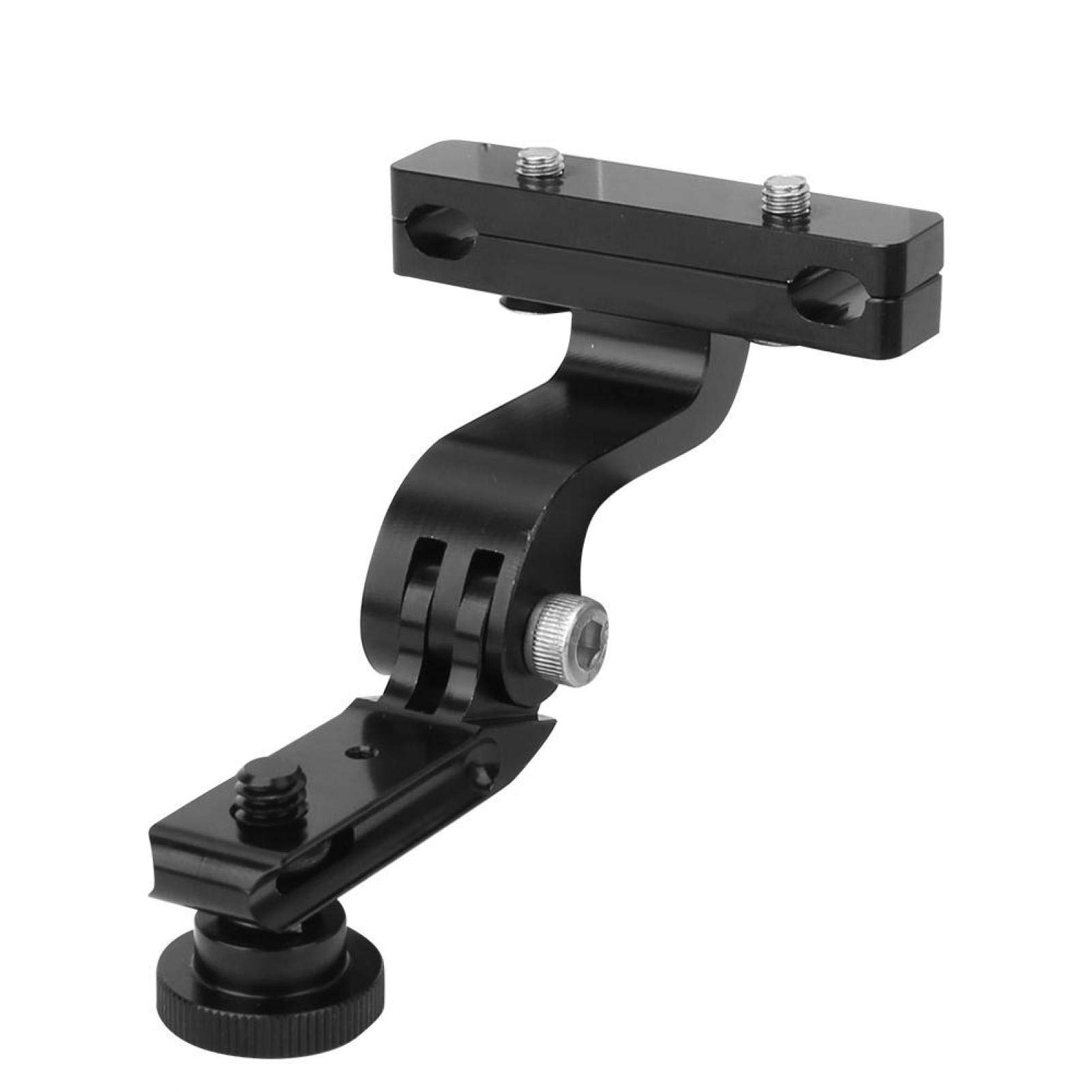 GUB 617 Small Bike Camera Mount - Universal Saddle Rail Mount for GoPro, Folding Bikes, Road Bikes & Mountain Bikes (Black) - Perfect for Cycling, MTB Adventures & Action Camera Recording