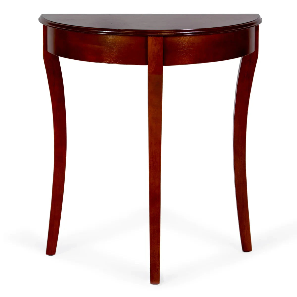 Cherry Finish Flower Display Table - Elegant Wooden Side Table for Home Decor, Living Room, or Entryway by All Things Cedar (HR01)