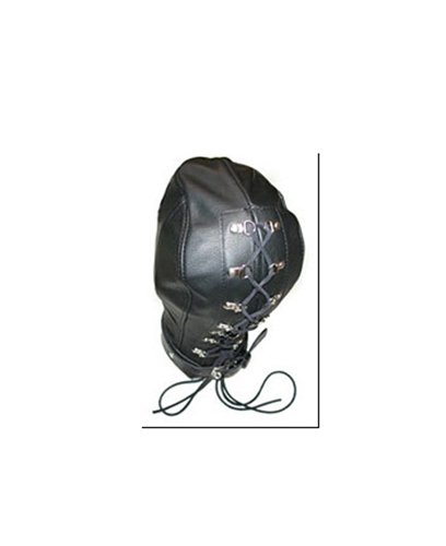 Premium Leather BDSM Mask - Adjustable Bondage Hood with Blindfold for Sensory Play, Roleplay & Erotic Face Cover - Perfect for Couples, Fetish & BDSM Enthusiasts