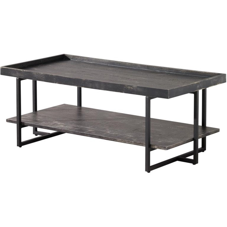 Modern Arlington Coffee Table - Solid Wood Living Room Center Table with Storage Shelf | Stylish & Durable for Home, Office, or Lounge Decor