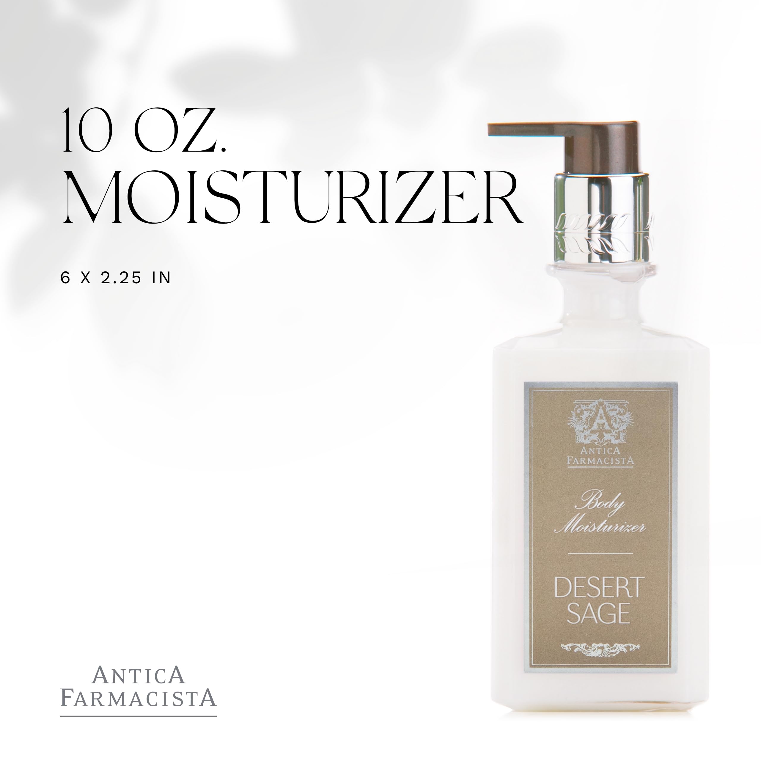 Antica Farmacista Desert Sage Body Moisturizer - 10 Fl Oz Premium Scented Lotion for Dry Skin | Hydrating Hand & Body Cream for Women & Men | Luxury Skincare Gift for Holidays, Birthdays & Self-Care