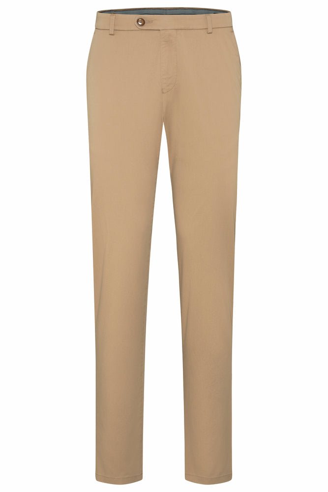 Bugatti Men's Classic Fit Beige Chino Pants - Comfortable & Stylish Casual Trousers for Work, Office & Everyday Wear