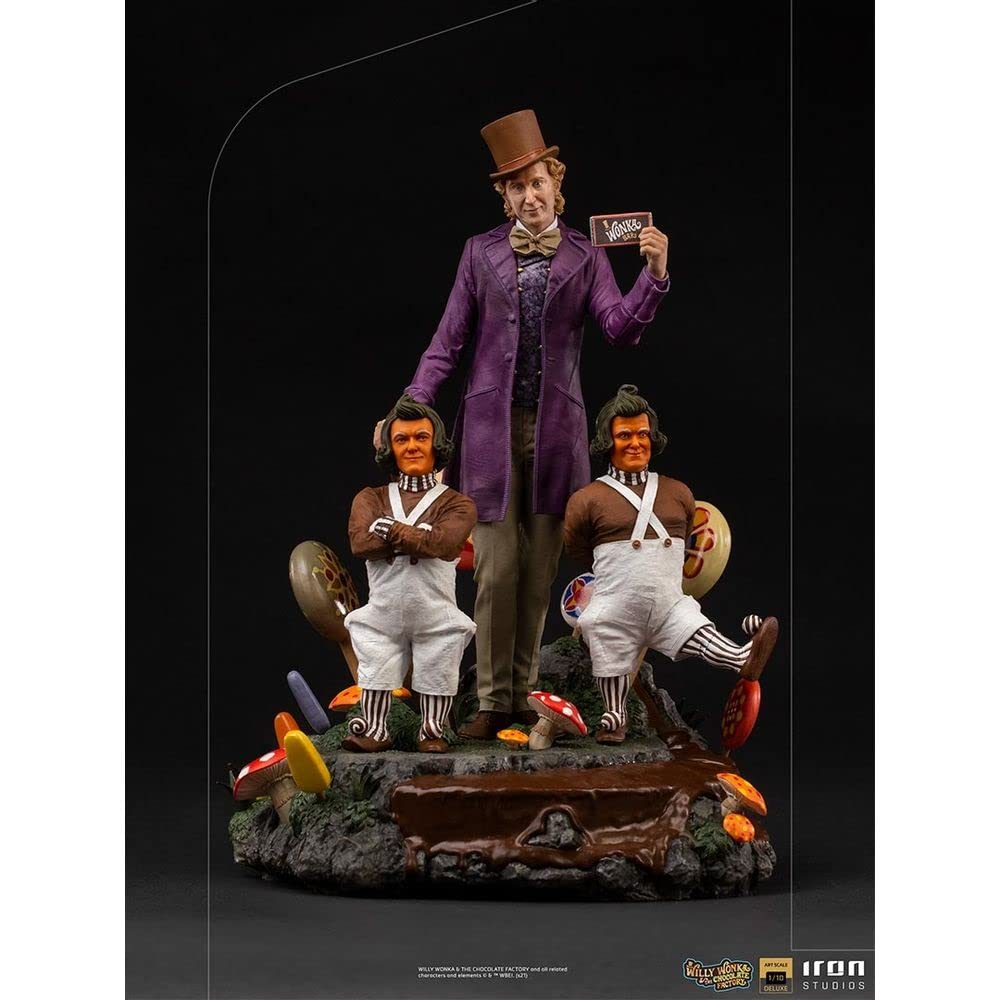 Iron Studios Willy Wonka Statue 1/10 Art Scale - Collectible Figure from Charlie and the Chocolate Factory - Perfect for Movie Fans, Shelf Display & Gift Giving