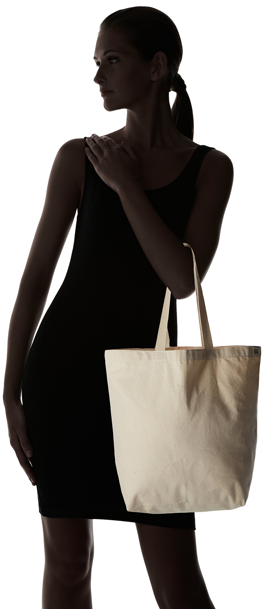 Eco-Friendly Recycled Cotton Tote Bag - Natural Reusable Shopping Bag for Groceries, Beach & Everyday Use