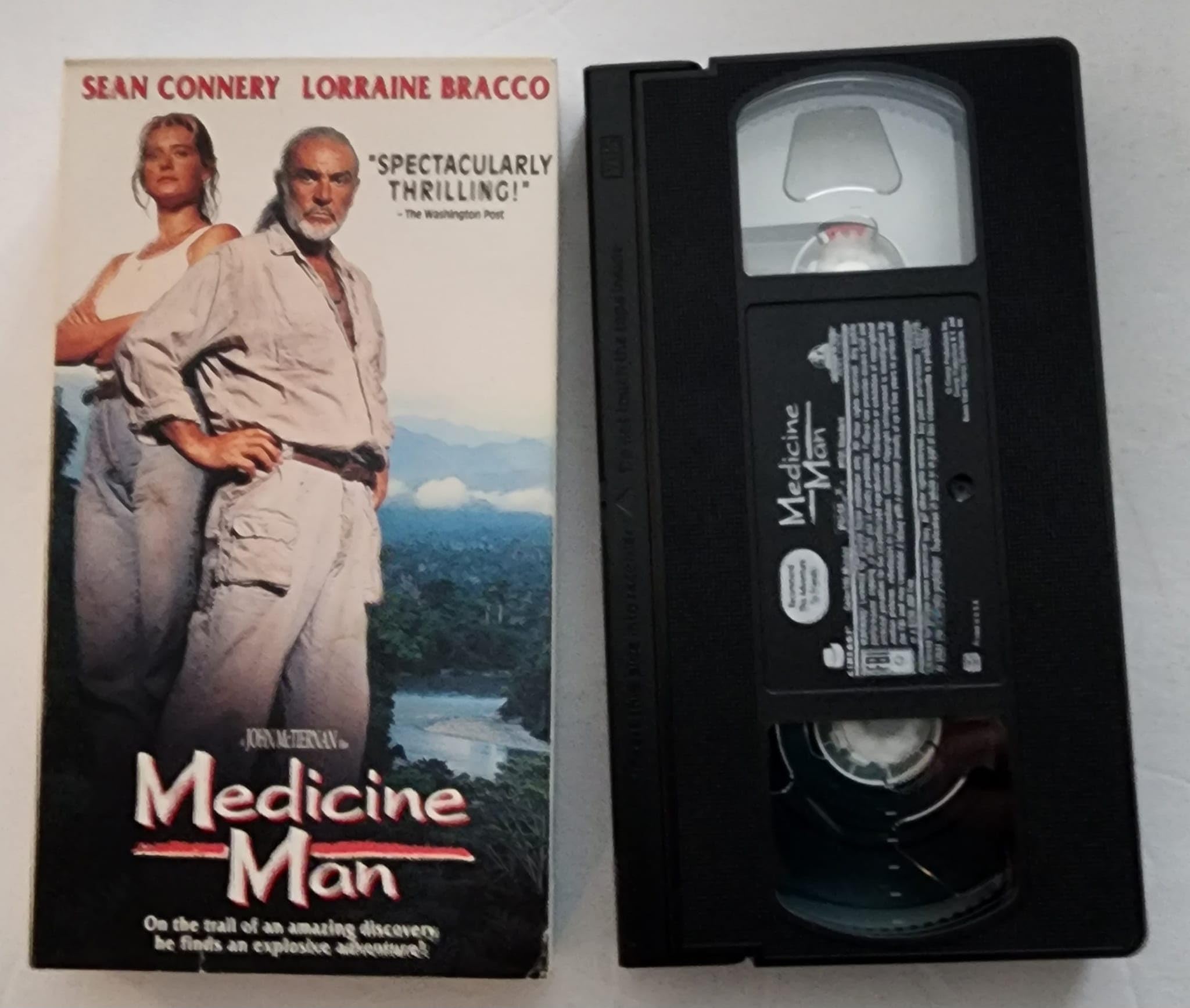 Medicine Man VHS - Vintage Collectible Movie Tape - Perfect for 90s Film Enthusiasts & Nostalgic Home Theater Nights