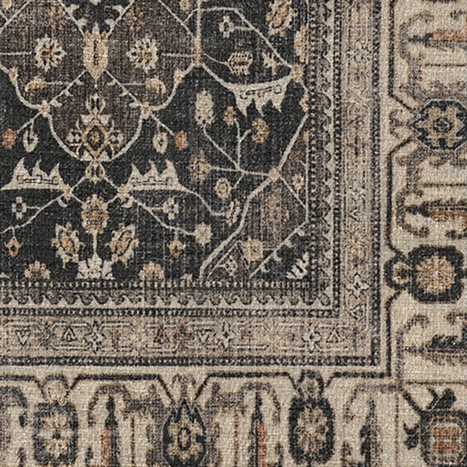 Ruggable Washable 2x3 Area Rug - Alessia Dark Wood Pattern | Premium Non-Slip Rug for Living Room, Bedroom, Kitchen, Office & Classroom | Perfect for High-Traffic Areas & Pet-Friendly Homes