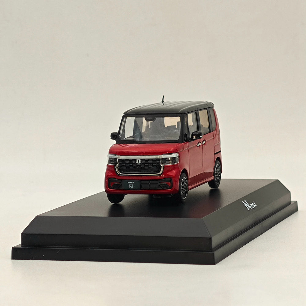 1/43 Scale Honda N BOX Custom Premium Diecast Model Car - Crystal Red Metallic (HJ431006RM) | Hobby Japan Collectible for Display & Gift Giving