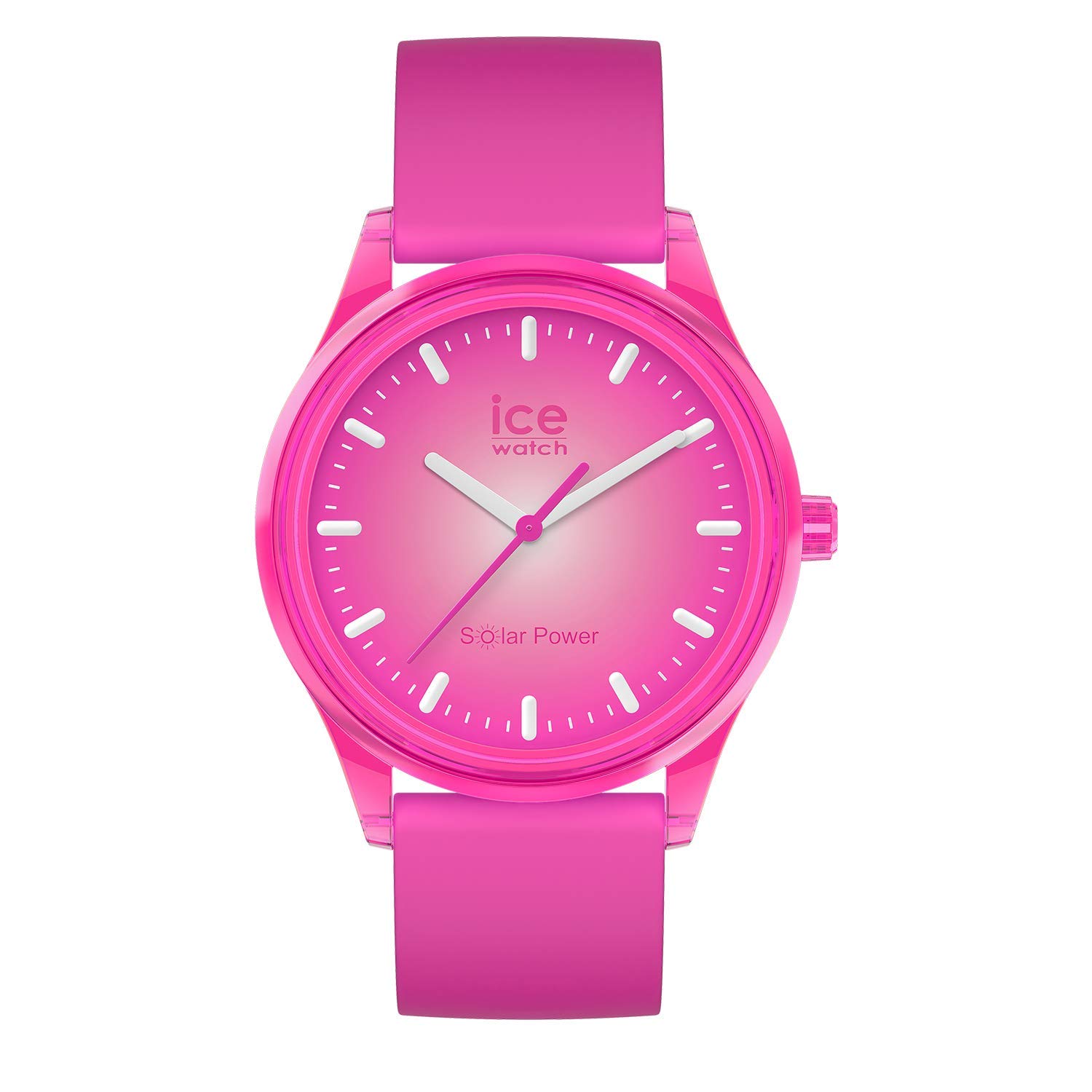 Ice-Watch ICE Solar Power Unisex Wristwatch with Silicone Strap - Medium Size Solar-Powered Watch for Men & Women - Perfect for Outdoor Activities, Sports & Everyday Wear