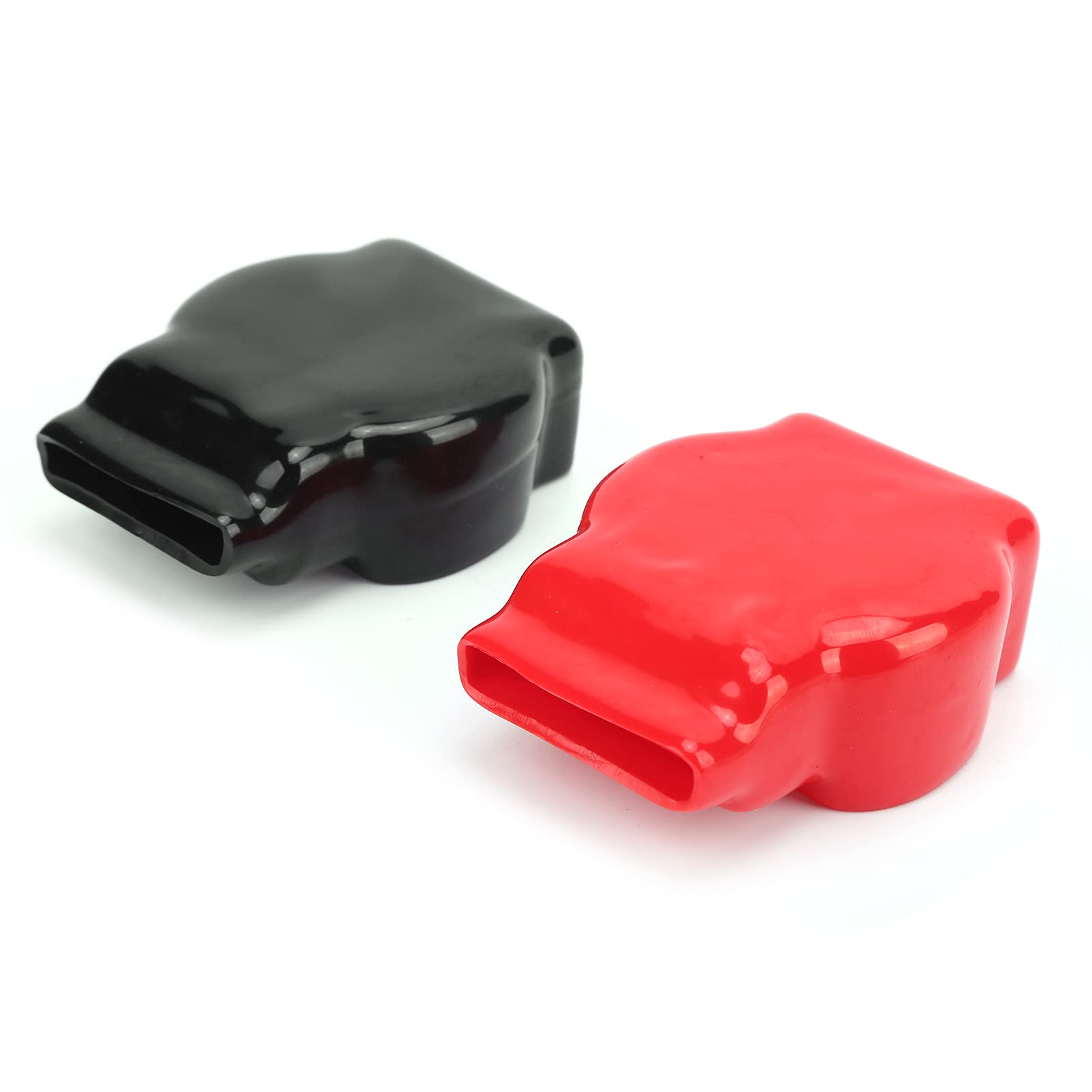 Keenso Universal Battery Terminal Covers - Insulating Protectors for Positive & Negative Top Post Terminals - Fits Car, Motorcycle, Truck Batteries | Prevent Short Circuits & Corrosion