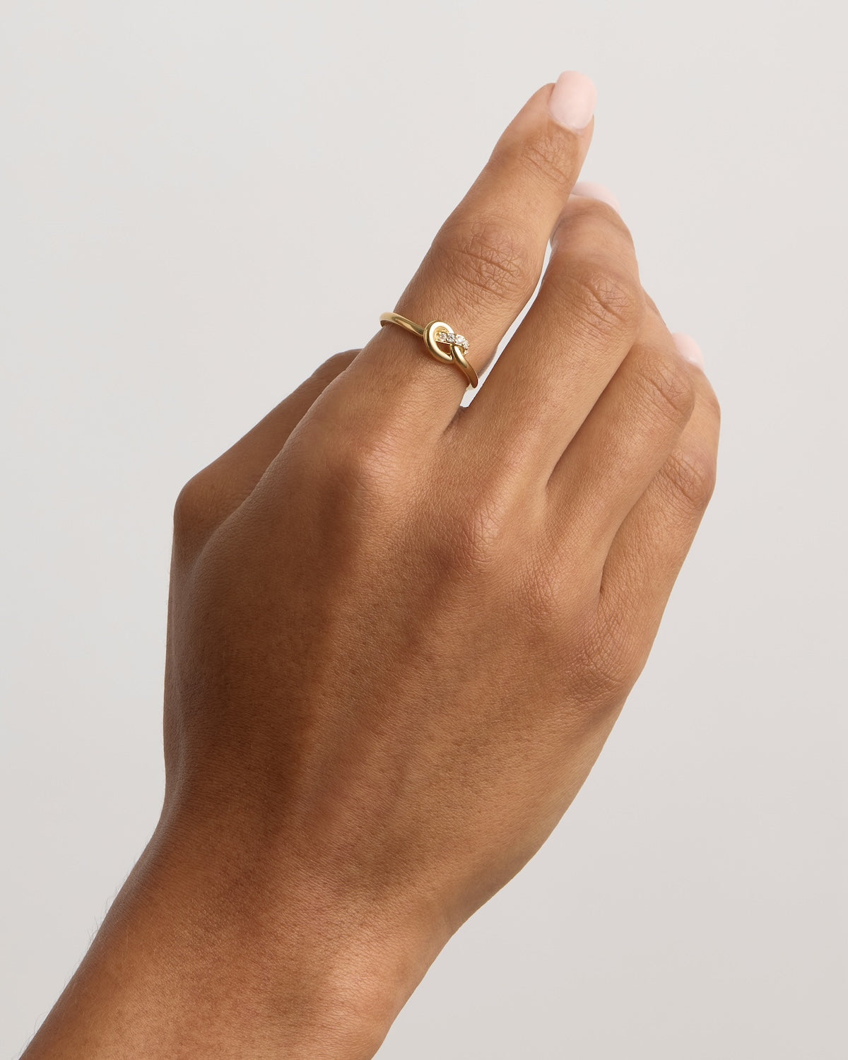 18K Gold Vermeil Love Knot Lab Grown Diamond Ring for Women - Elegant Promise & Engagement Jewelry Gift for Her - Perfect for Anniversaries, Valentine's Day & Special Occasions
