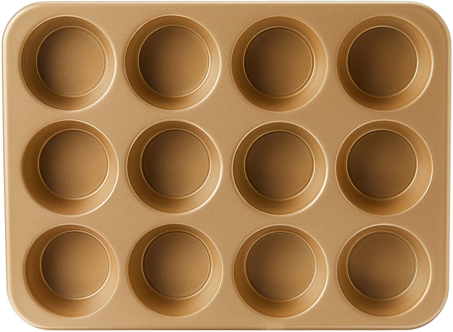 Nordic Ware Naturals 12-Cup Non-Stick Aluminum Muffin Pan - 2.75 Inch Cups for Baking Cupcakes, Muffins & Mini Pies - Perfect for Home Baking, Parties & Holiday Treats