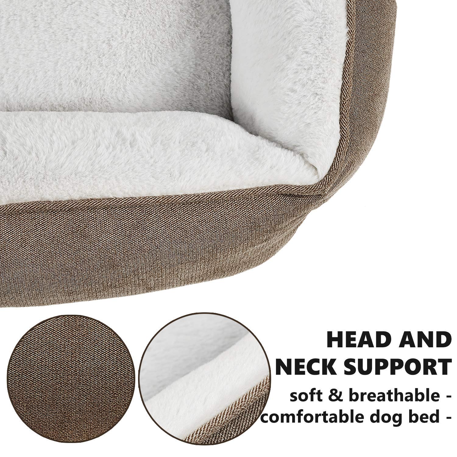 Washable Large Dog Bed - Comfortable & Durable Pet Sleeping Bed for Big Dogs - Perfect for Home, Crate, or Travel Use