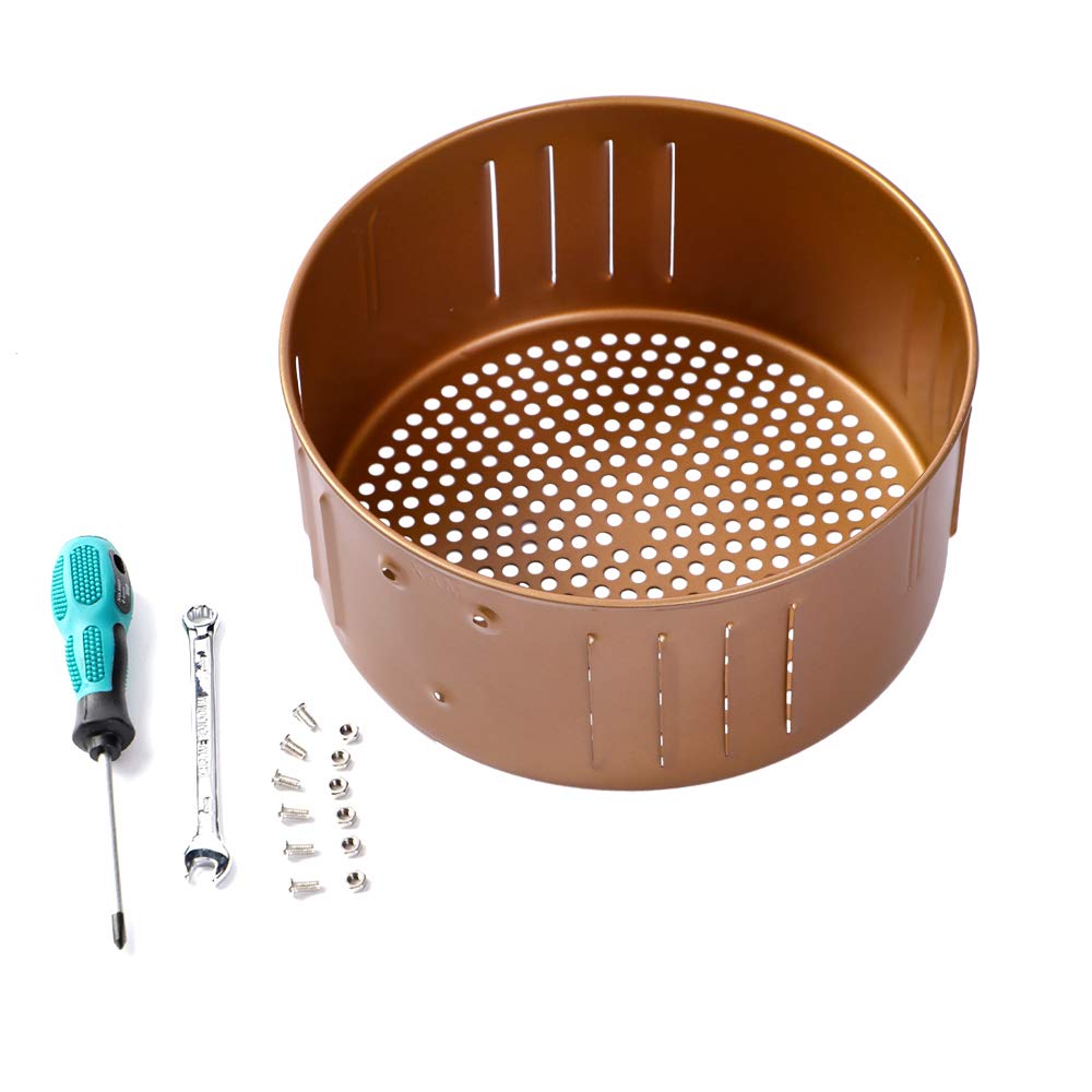 3.7QT Non-Stick Air Fryer Replacement Basket for Power & GoWise USA - Perfect for Healthy Frying, Roasting & Reheating Food