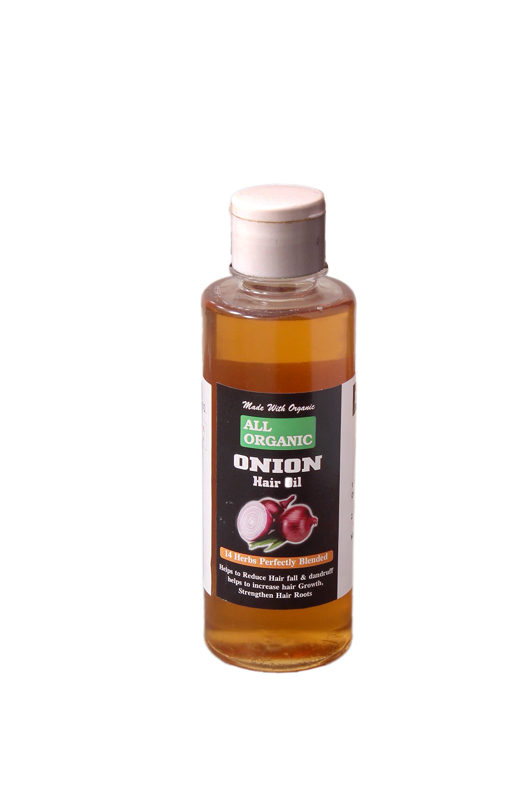 Organic Onion Hair Oil 250ml with 14 Essential Oils - Bhringraj, Hibiscus, Sesame, Amla & More | Natural Hair Growth Treatment for Thicker, Longer Hair | Perfect for Daily Scalp Massage & Deep Conditioning