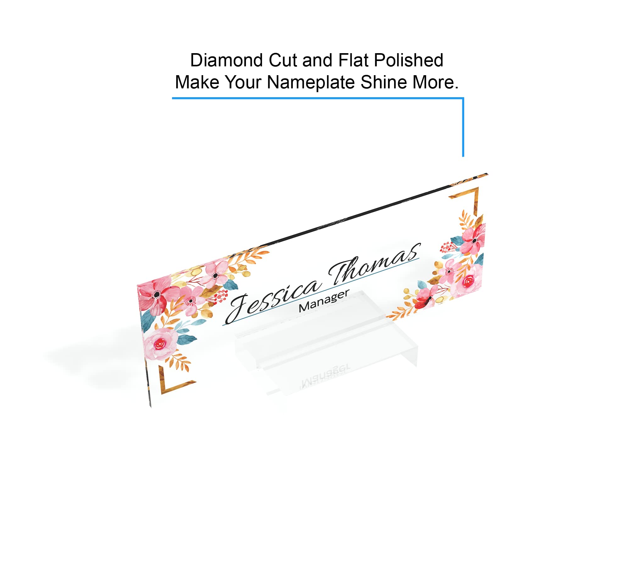 Personalized Name Plate for Desk - Custom Executive Office Decor, Unique Gifts for Dad, Teacher, Coworker | Perfect for New Job, Retirement, Promotion & Office Decorations | Engraved Desk Sign with 25+ Design Options