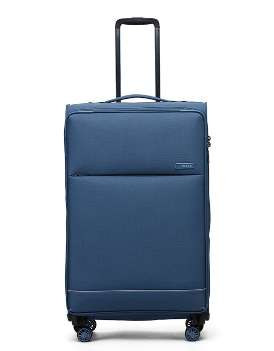 Tosca SO LITE AIR5055 79cm Large Spinner Suitcase - Lightweight Expandable Luggage with 360° Wheels, Perfect for Travel & Business Trips - Blue