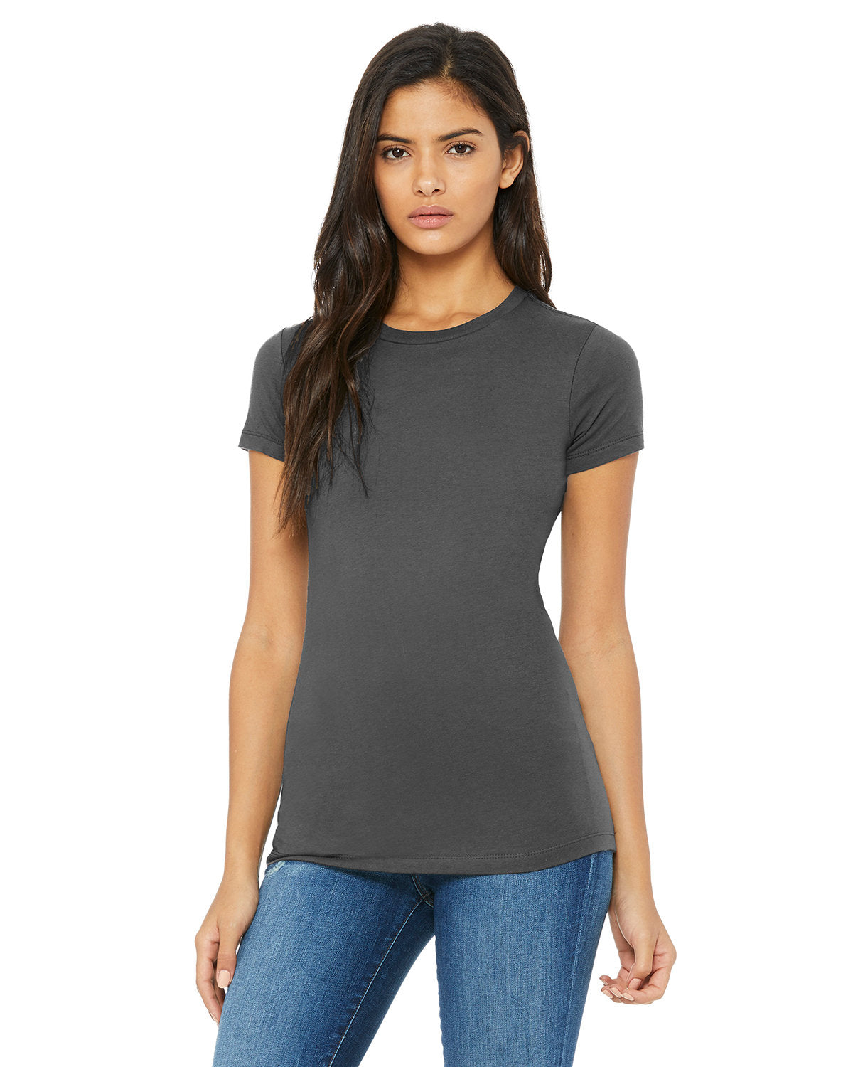 Bella + Canvas 6004 Women's Slim Fit Short Sleeve T-Shirt - Soft Cotton Tee for Casual Wear, Workout & Layering