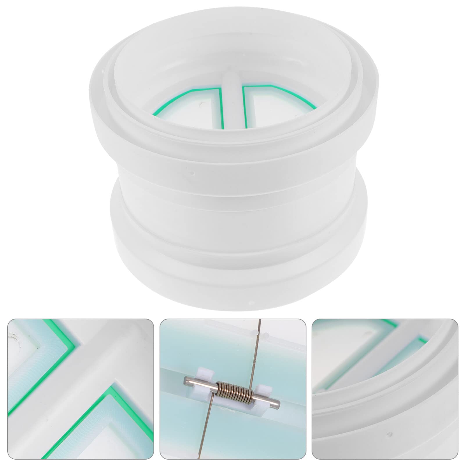 Angoily PVC Air Duct Check Valve - Flange Pipe Ventilation Accessories for Air Conditioning - Prevents Backflow in HVAC Systems - Ideal for Home and Commercial Use