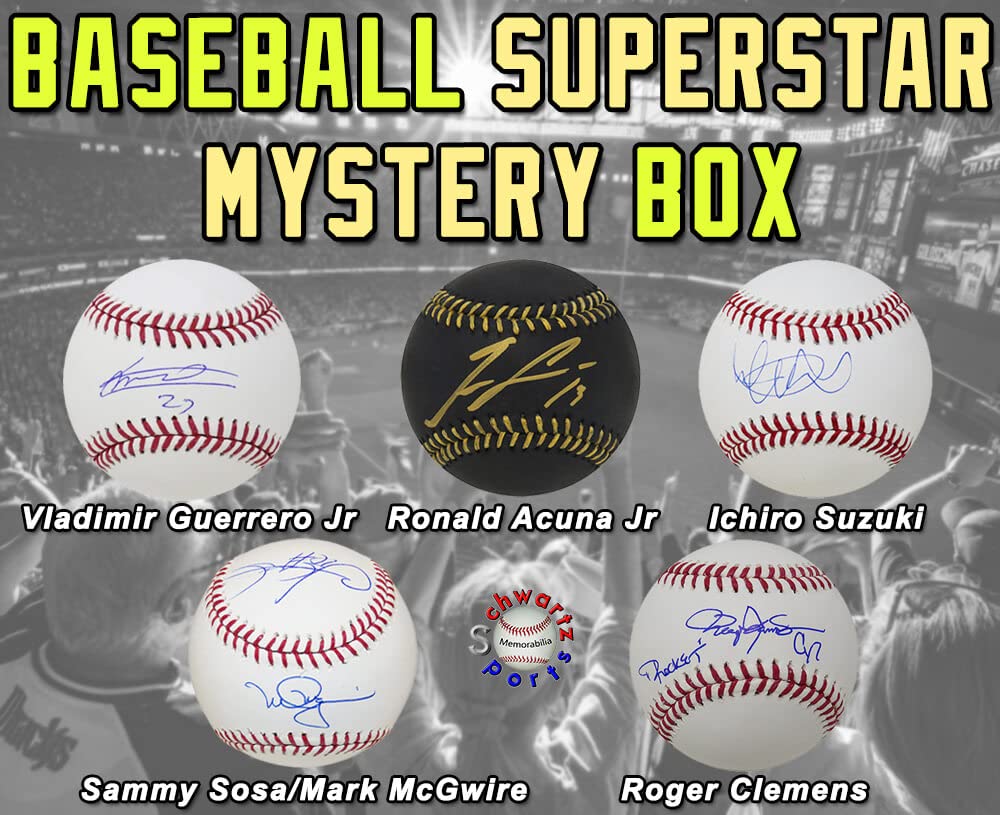 Schwartz Sports Baseball Superstar Signed Mystery Baseball - Series 16 (Limited Edition of 75) | Authentic Collectible for Baseball Fans & Memorabilia Enthusiasts | Perfect for Display, Gifts & Sports Collections