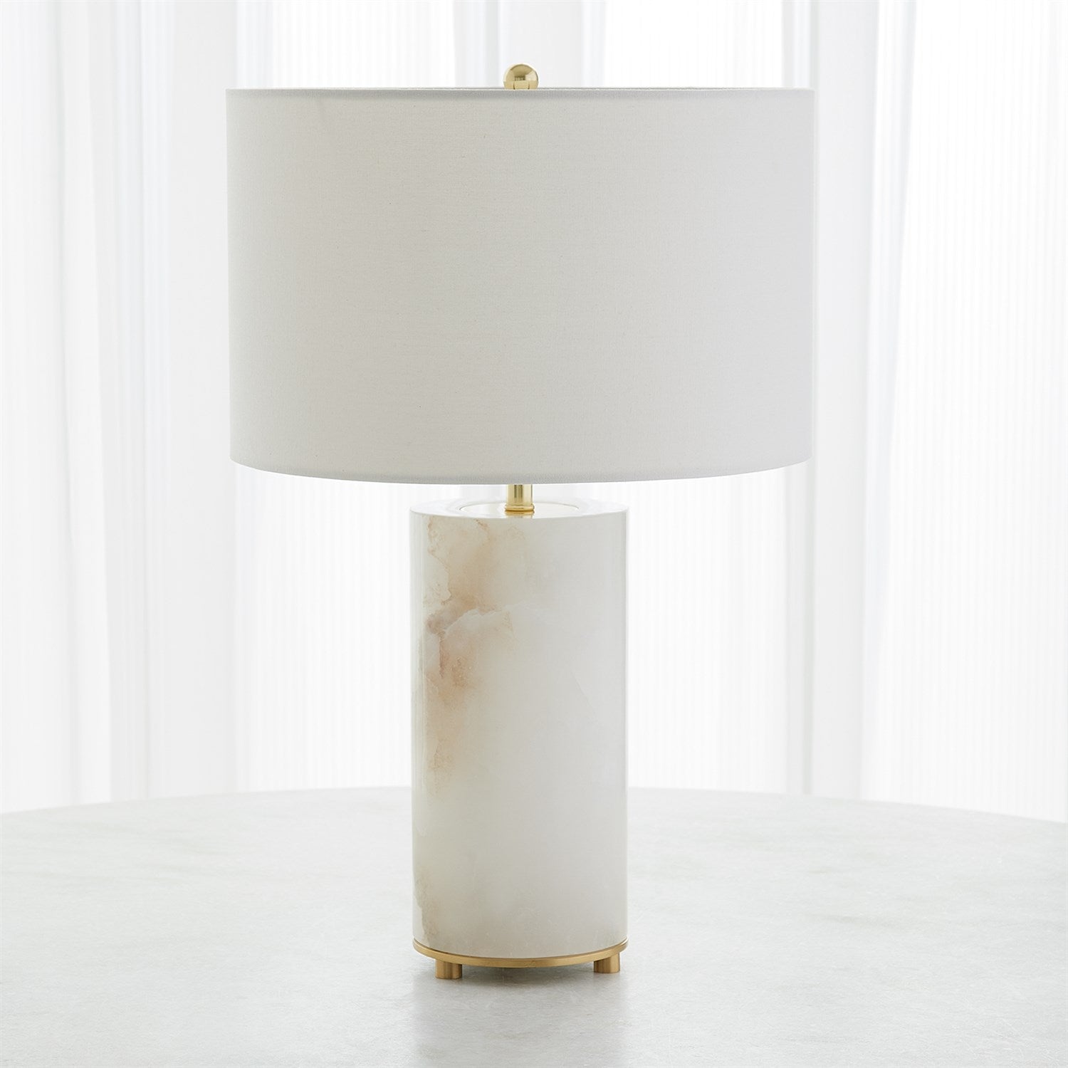 Alabaster Inner Light Lamp - Natural Stone Night Light for Bedroom, Meditation & Relaxation - Perfect for Home Decor, Spa & Yoga Studio Ambiance