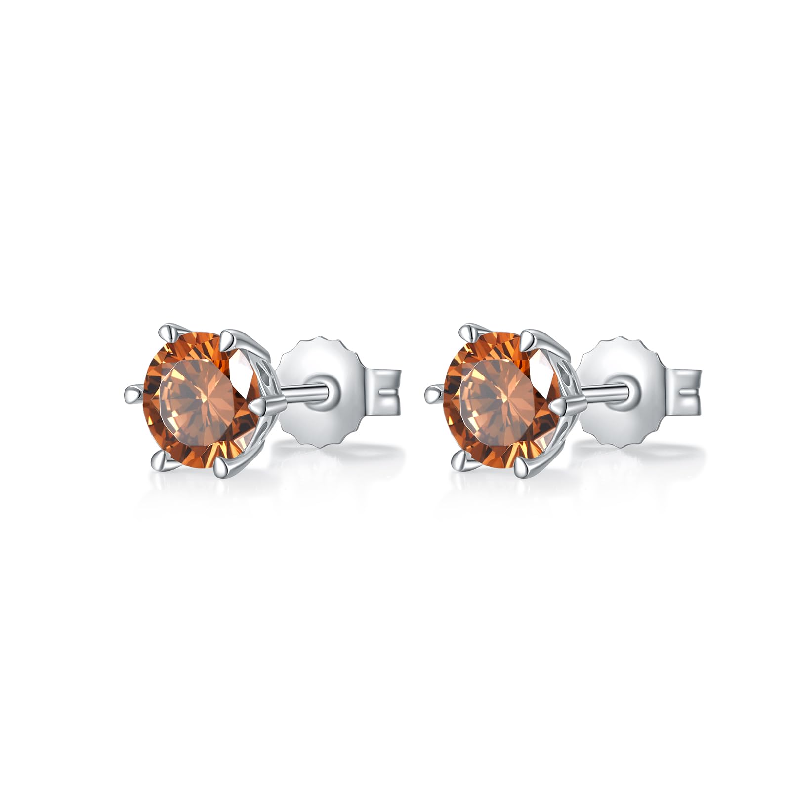 925 Sterling Silver Cubic Zirconia Stud Earrings for Women - Hypoallergenic Elegant Jewelry Gift for Birthday, Anniversary & Everyday Wear