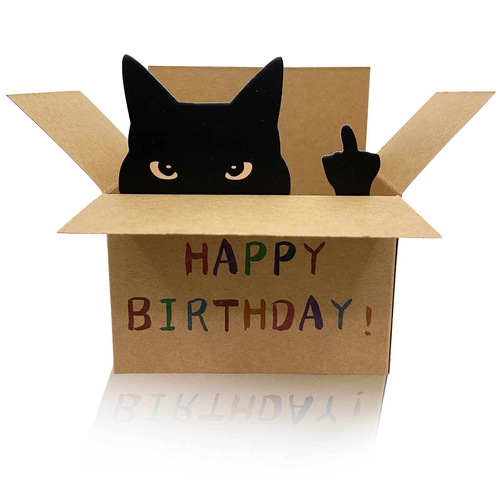 Funny Cat Birthday Card for Men & Women - Unique Humorous Greeting Card for Friends & Family - Perfect for Birthdays, Anniversaries & Special Occasions