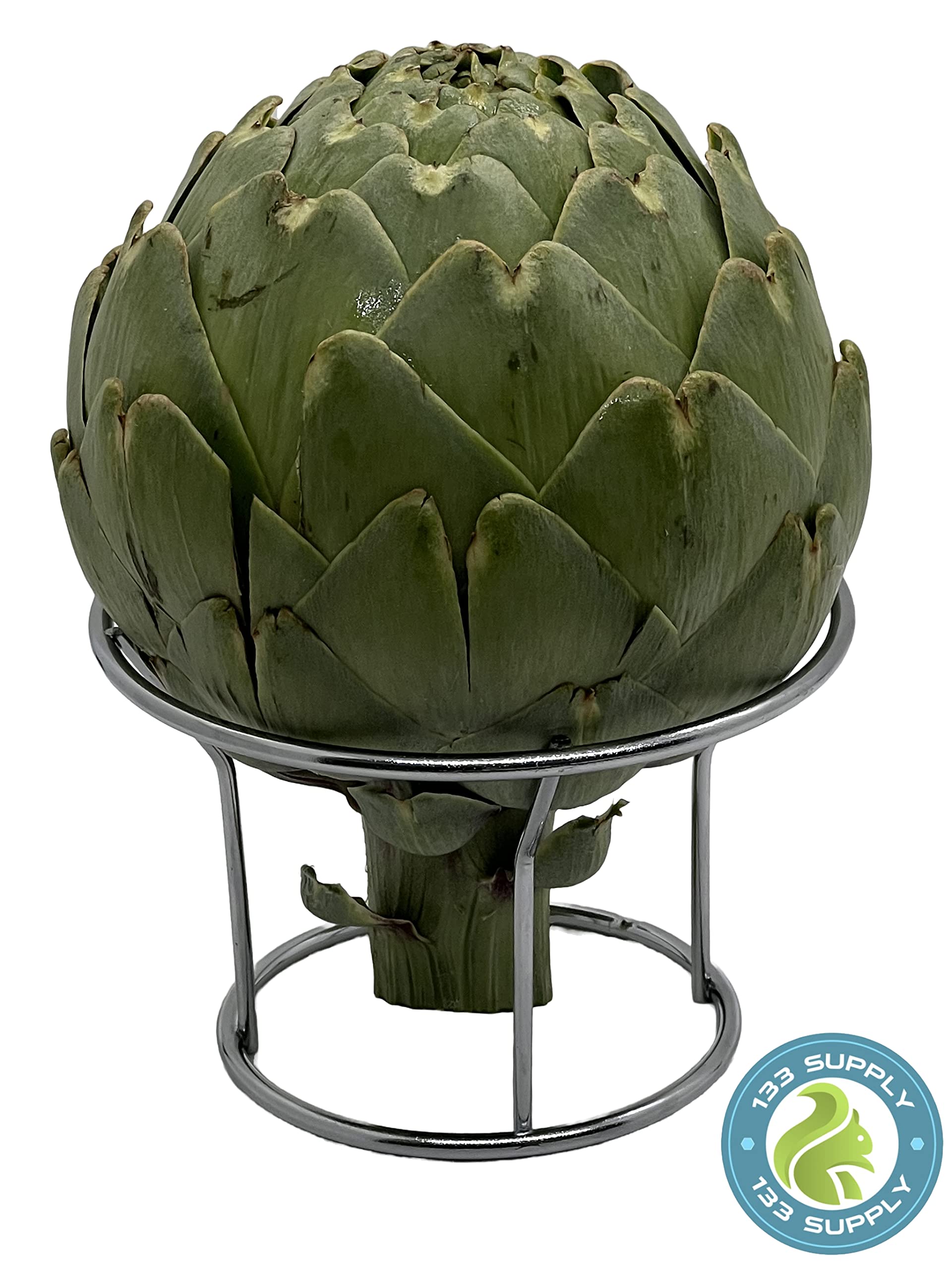 2-Pack Stainless Steel Artichoke Steamers - Durable Cooking Stands for Steaming Artichokes in Pots, Perfect for Kitchens & Healthy Cooking | Great for Artichoke Lovers, Vegan Meals & Dinner Parties