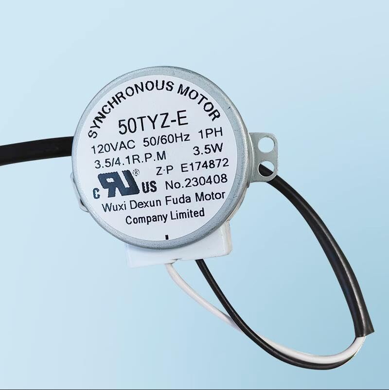 NUHFUFA 50TYZ-E 110V-120V Synchronous Motor Replacement for Commercial & Household Ice Makers - Compatible with Various Ice Machine Models, Perfect for Restaurant, Bar, and Home Use