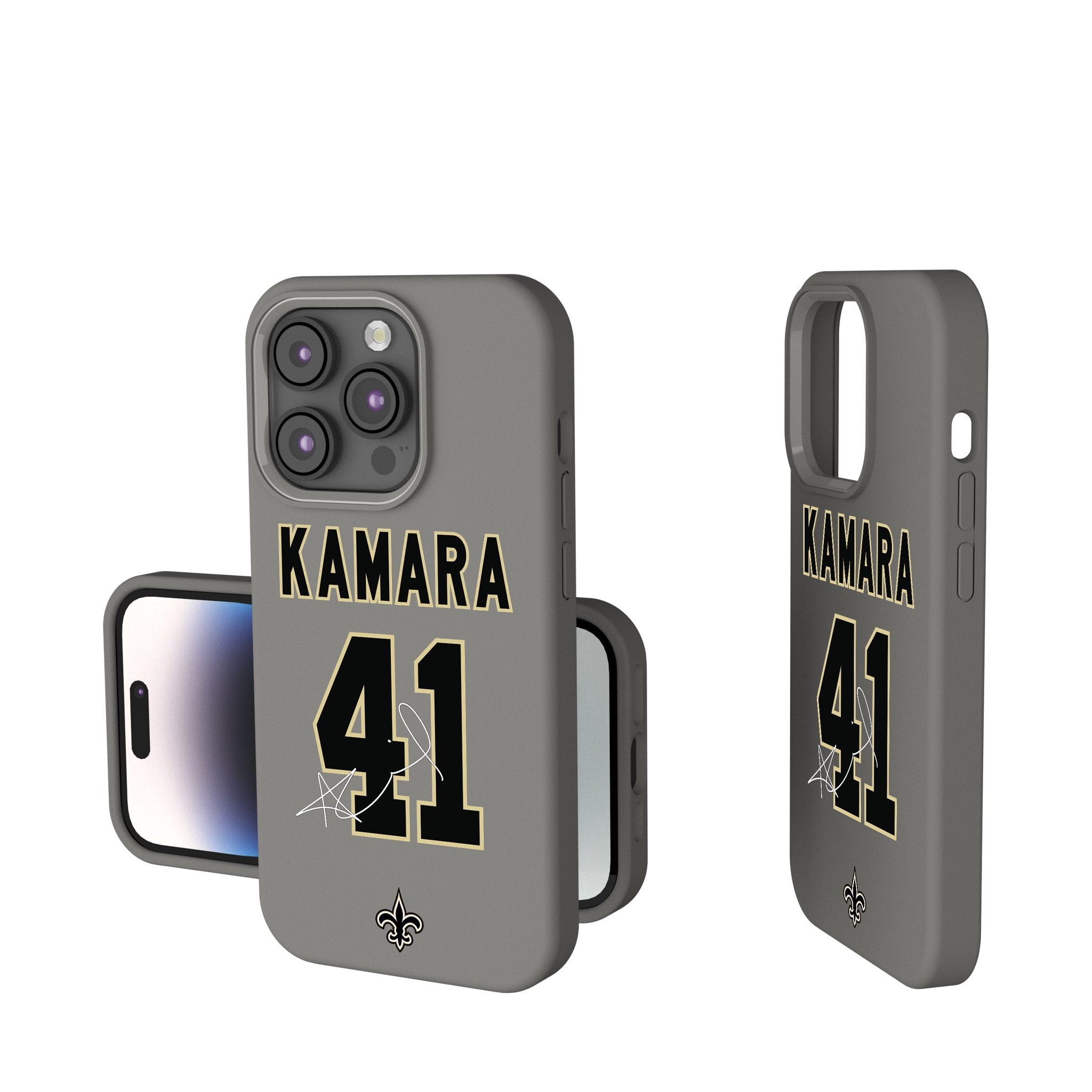 Alvin Kamara New Orleans Saints #41 NFL Football Team Soft Touch Phone Case for iPhone & Samsung - Perfect for Game Day & Fan Gifts
